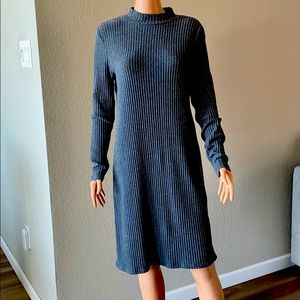 Grey sweater dress